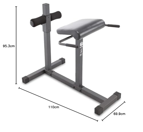 Marcy JD3.1 - Banco de hiperextensión - Silla romana ajustable