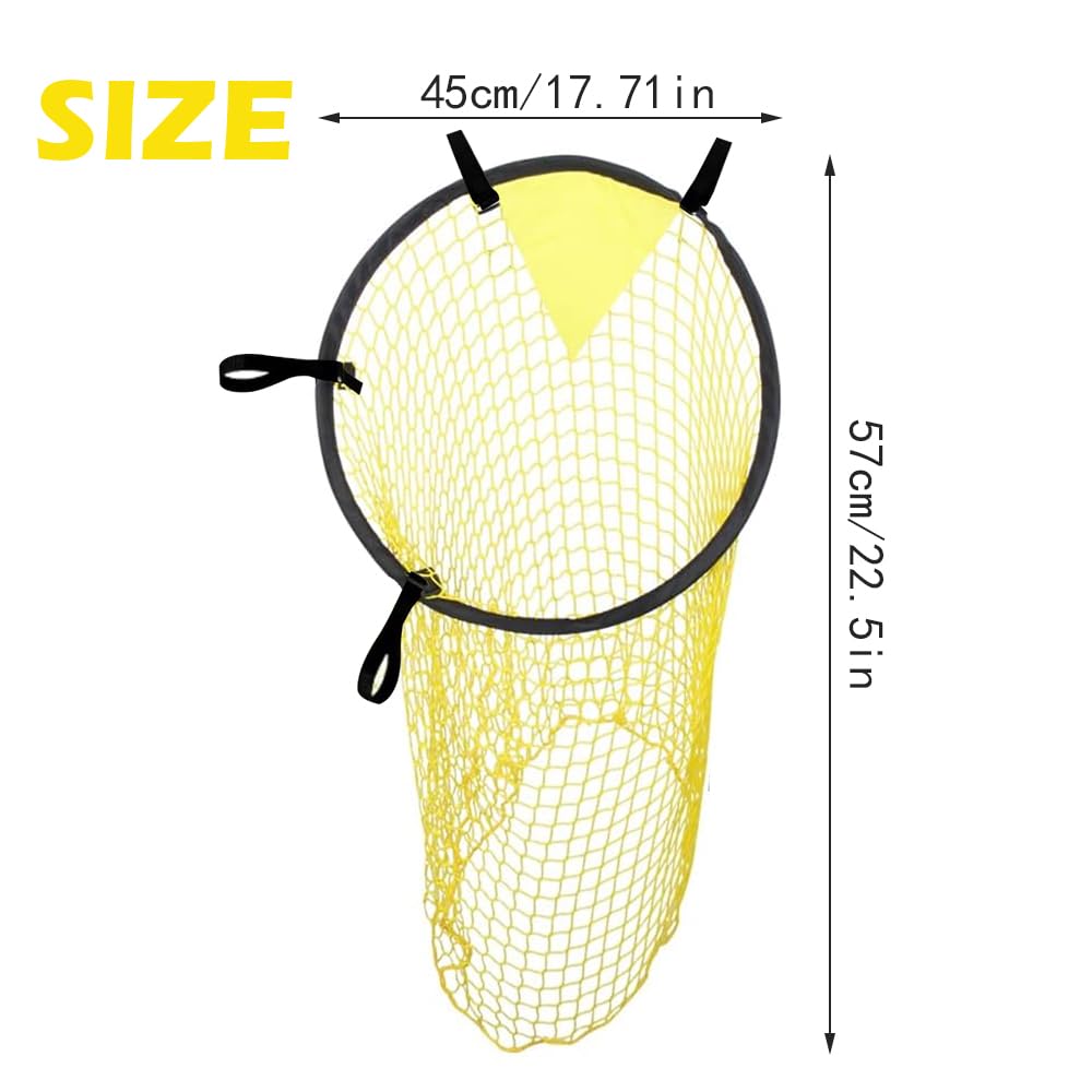 Quiodok 2 Piezas Amarillo Red de Objetivo de Fútbol para Entrenamiento - 45 x 60 cm - Práctica de Tiro y Ejercicios