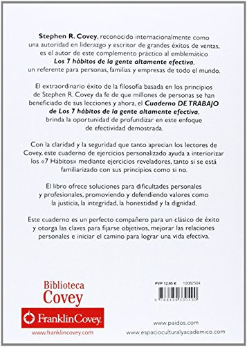 Los 7 hábitos de la gente altamente efectiva. Cuaderno de trabajo (Biblioteca Covey)