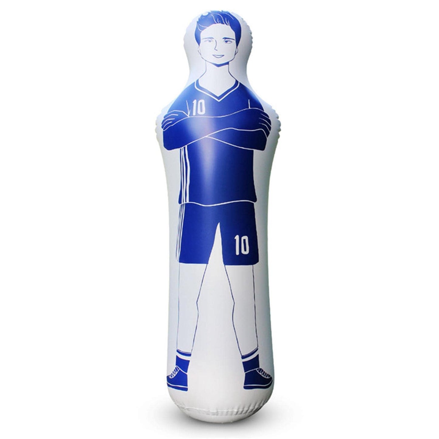 LOVIVER Equipo de Entrenamiento de Maniquíes Inflables Maniquíes de Fútbol para Entrenamiento, Azul