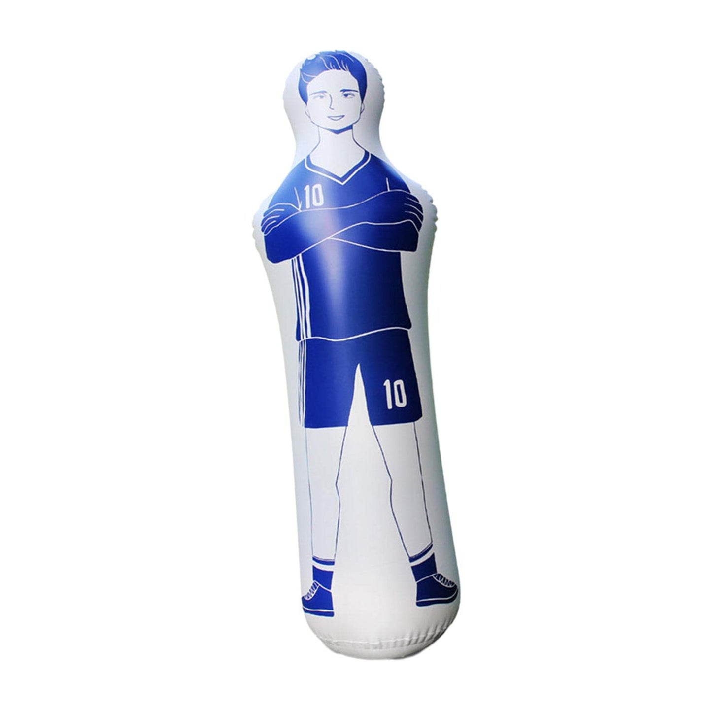 LOVIVER Equipo de Entrenamiento de Maniquíes Inflables Maniquíes de Fútbol para Entrenamiento, Azul