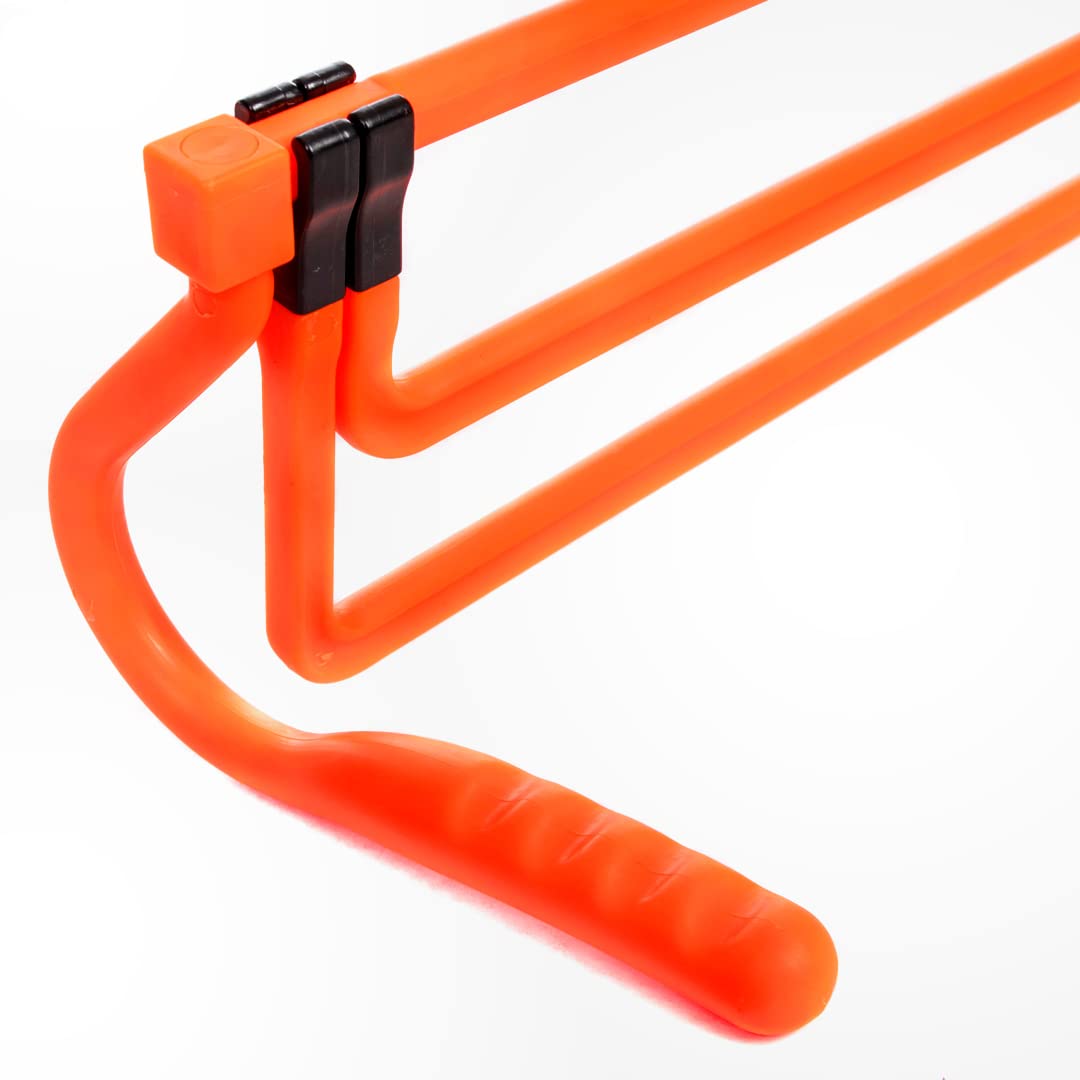 Football Flick Altura Múltiple Hurdes Set, Unisex-Youth, Negro/Naranja, Talla única