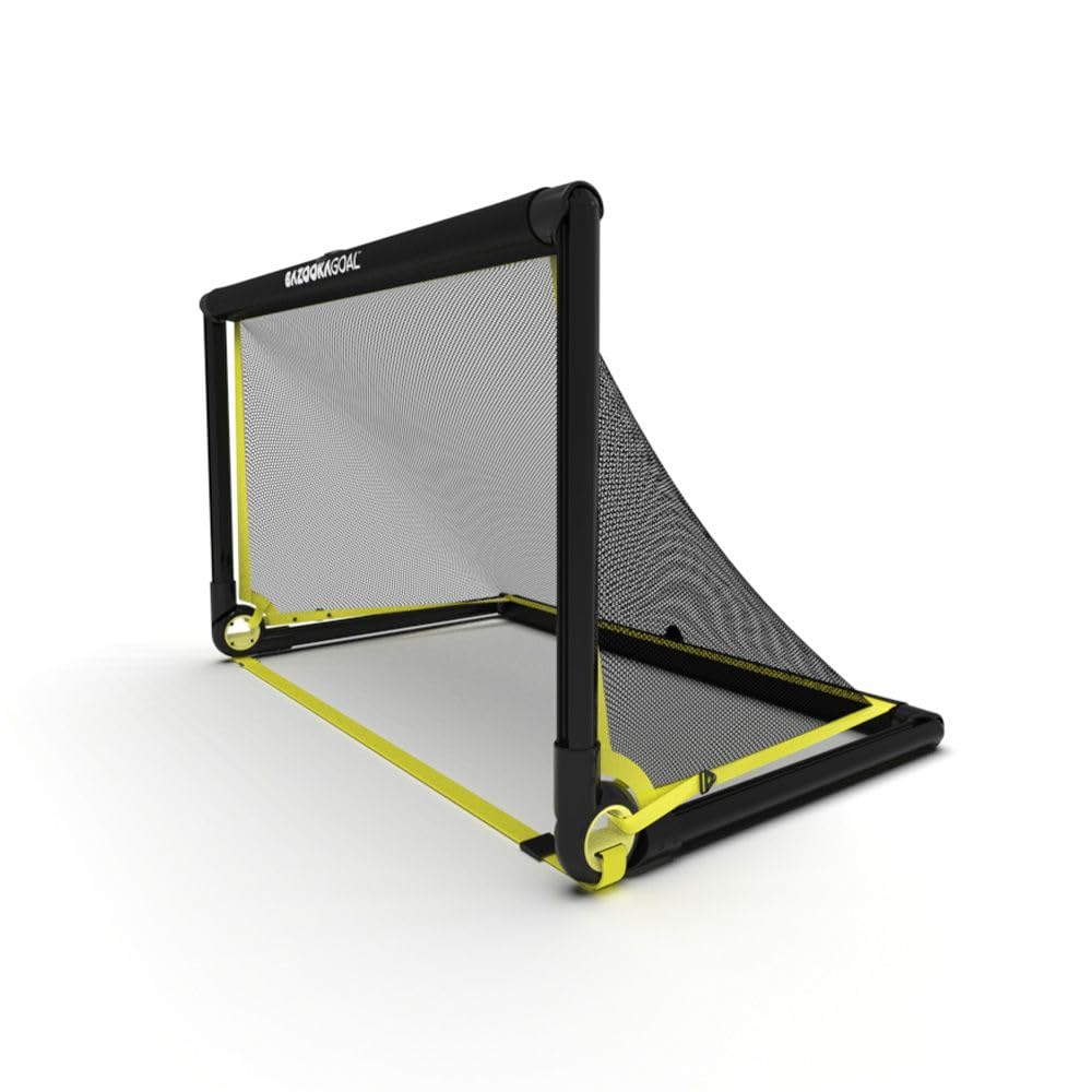 BazookaGoal Marco Sólido Original para Fútbol - Portería Mini Plegable para Niños y Adultos - Porta GOL Fácil de Montar y Estable (1,20 x 0,75 m)