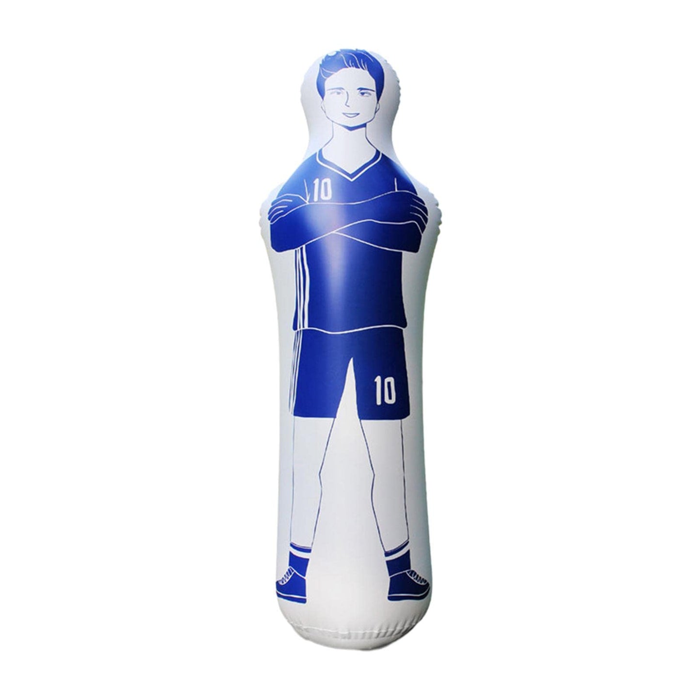 LOVIVER Equipo de Entrenamiento de Maniquíes Inflables Maniquíes de Fútbol para Entrenamiento, Azul
