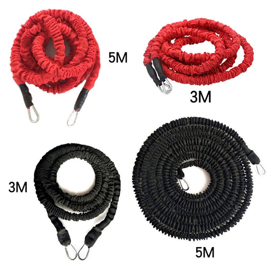 YNXing RCuerda de Entrenamiento de Resistencia Fuerza Explosiva Rebote Entrenamiento Físico Cuerda de Resistencia Que Mejora la Velocidad, La Resistencia y La Fuerza (Conjunto de 2 Metros)