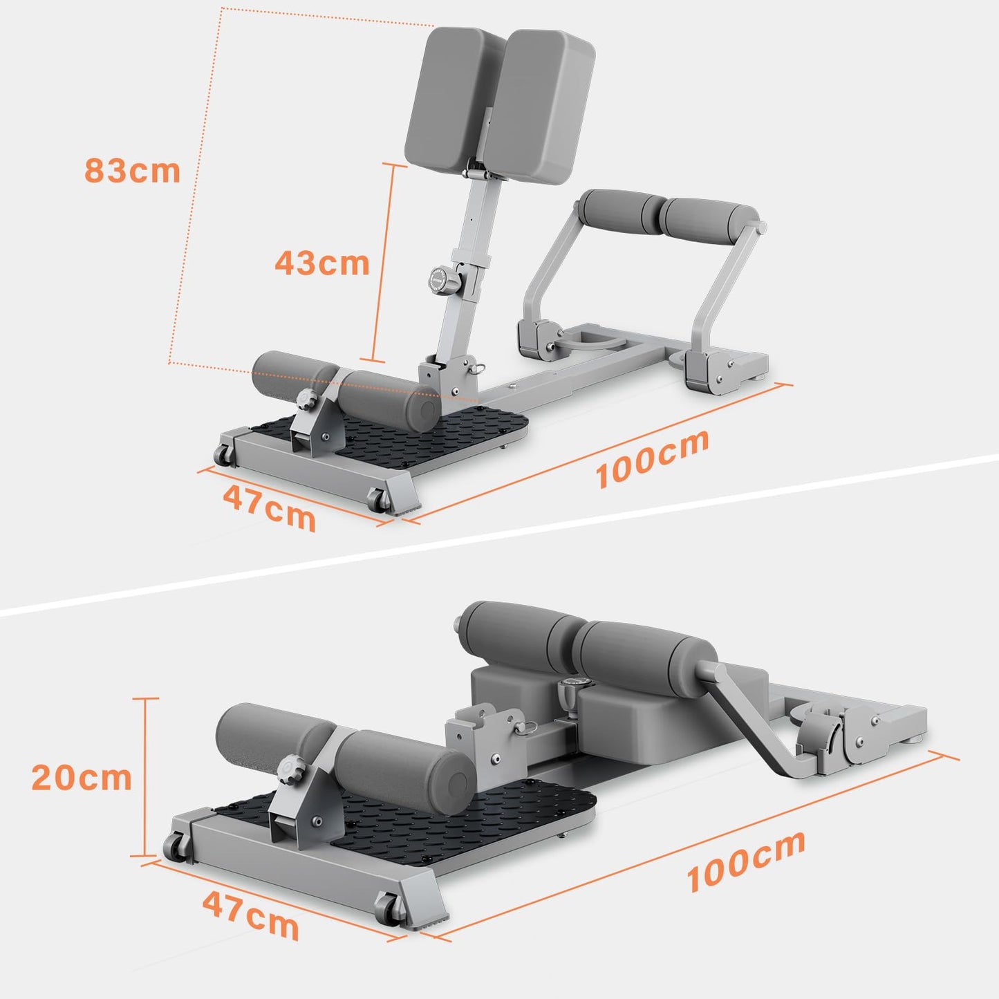 TODO Maquina Sissy Squat Multifunción, 3 in 1 máquina de Sentadillas, de Abdominales, de Ejercicio de piernas, Gimnasio en casa Carga máxima 120 kg