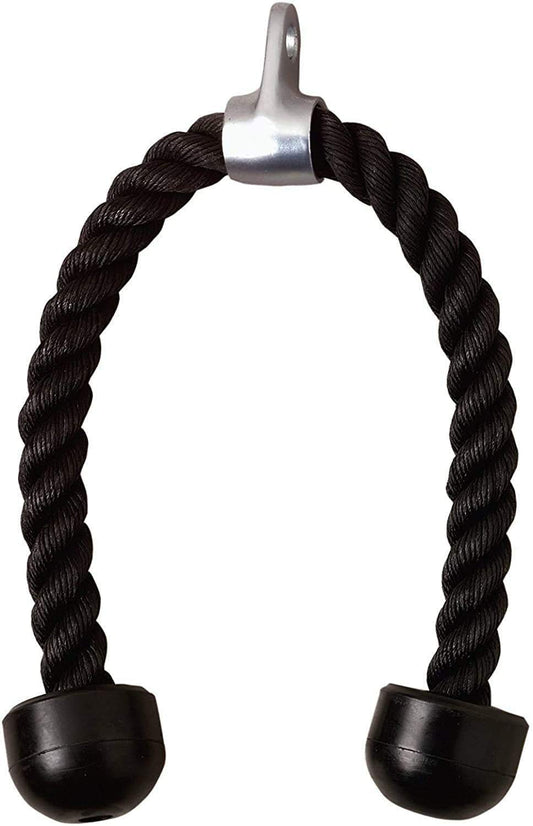 NC Cuerda Tríceps Bíceps, Sports Cable de fijación para Fitness, Tensión de la Cuerda hacia Abajo para Culturismo, Gimnasio Accesorios Negro 28 Pulgadas