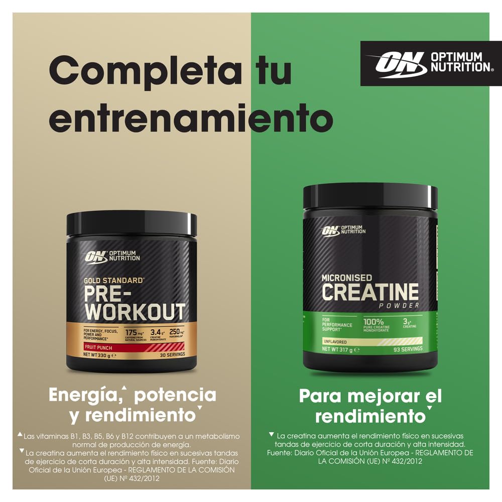 Optimum Nutrition Gold Standard 100% Proteína de Suero Aislada en Polvo, Sabor Vainilla, 930g, 31 Servicios