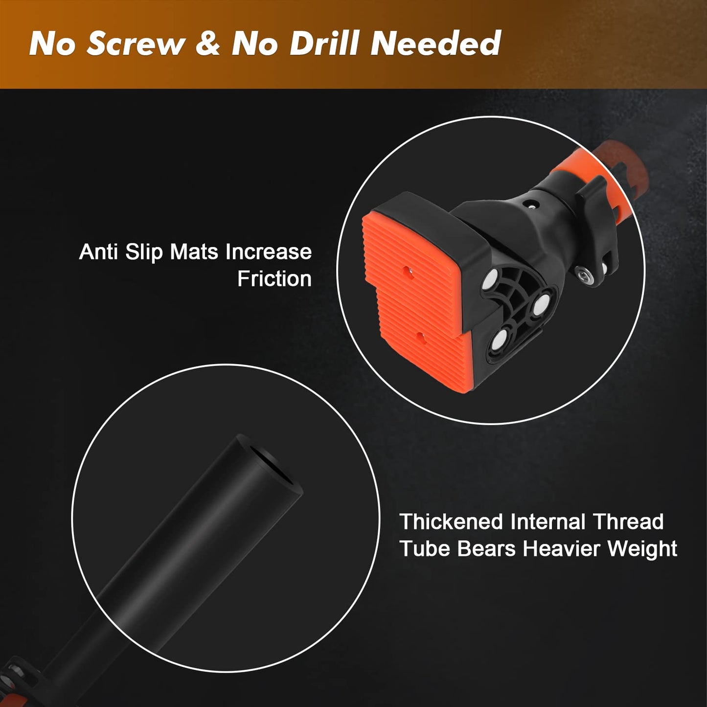 AETKFO Barra de Dominadas sin Tornillos, Barra de Ejercicio para Pared, Ajustable 72cm - 110cm, hasta 200 kg, Barra de Entrenamiento para Puerta Bloqueo Auto para Gimnasio en Casa Entrenamiento Físico