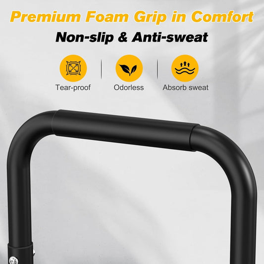 RELIFE REBUILD YOUR LIFE Dip Barras Paralelas Calistenia Gimnasio Casa Push Up Bars Stands Station Ajustable Entrenamineto Musculación Fitness Ejercicio Rehabilitacion Mini Dip Bar (Black-2)