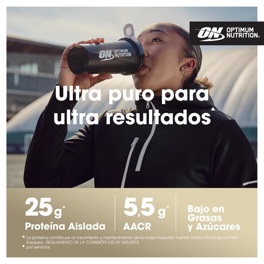 Optimum Nutrition Gold Standard 100% Proteína de Suero Aislada en Polvo, Sabor Vainilla, 930g, 31 Servicios