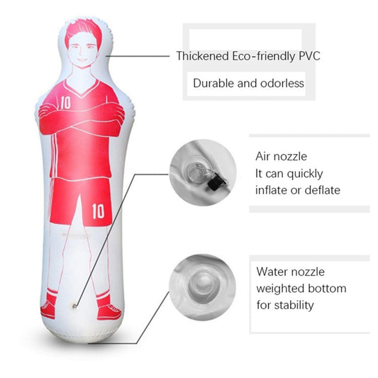 LOVIVER Equipo de Entrenamiento de Maniquíes Inflables Maniquíes de Fútbol para Entrenamiento, Azul