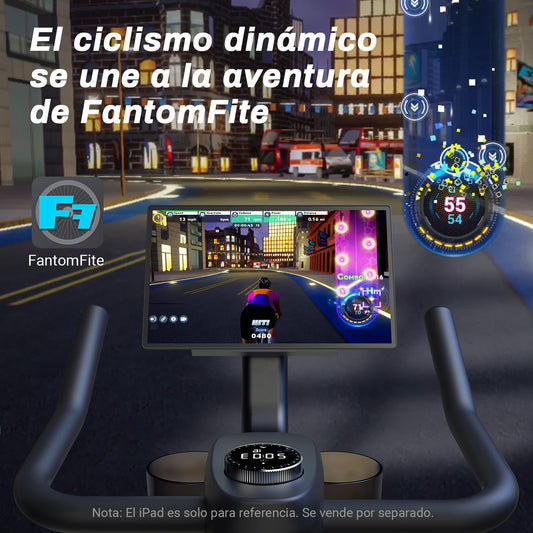 MERACH Bicicleta estática silenciosa con monitor LCD mejorado, bicicleta de ciclismo de interior con resistencia ajustable para entrenamiento cardiovascular en casa, con aplicación propia, hasta 136