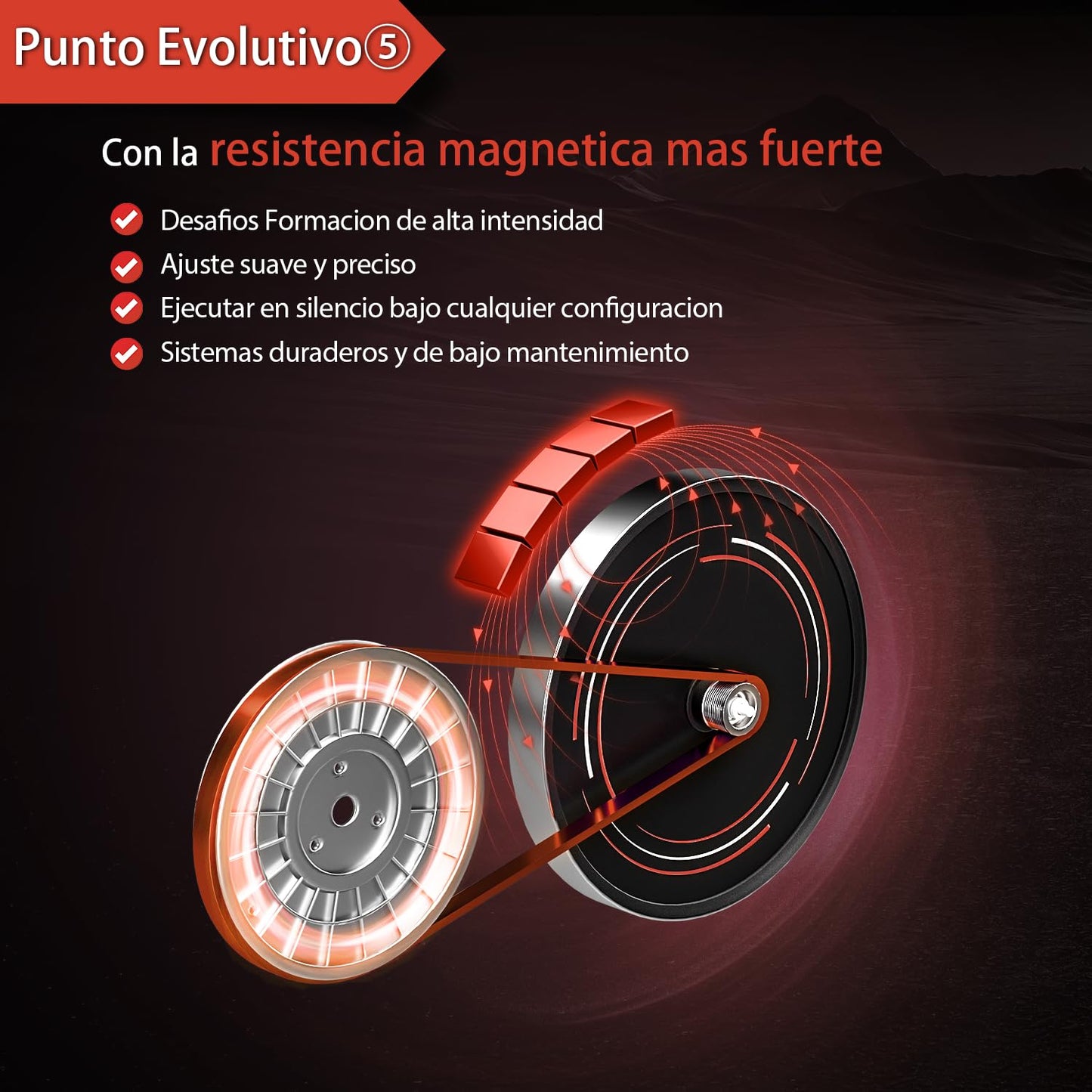 Bicicleta Estática, CHAOKE Indoor para Uso Doméstico (2025) - Bici Estatica Magnética, Ultra Silenciosa, Duradera, Resistencia Ajustable, Asiento Cómodo, APP, Max.160kg
