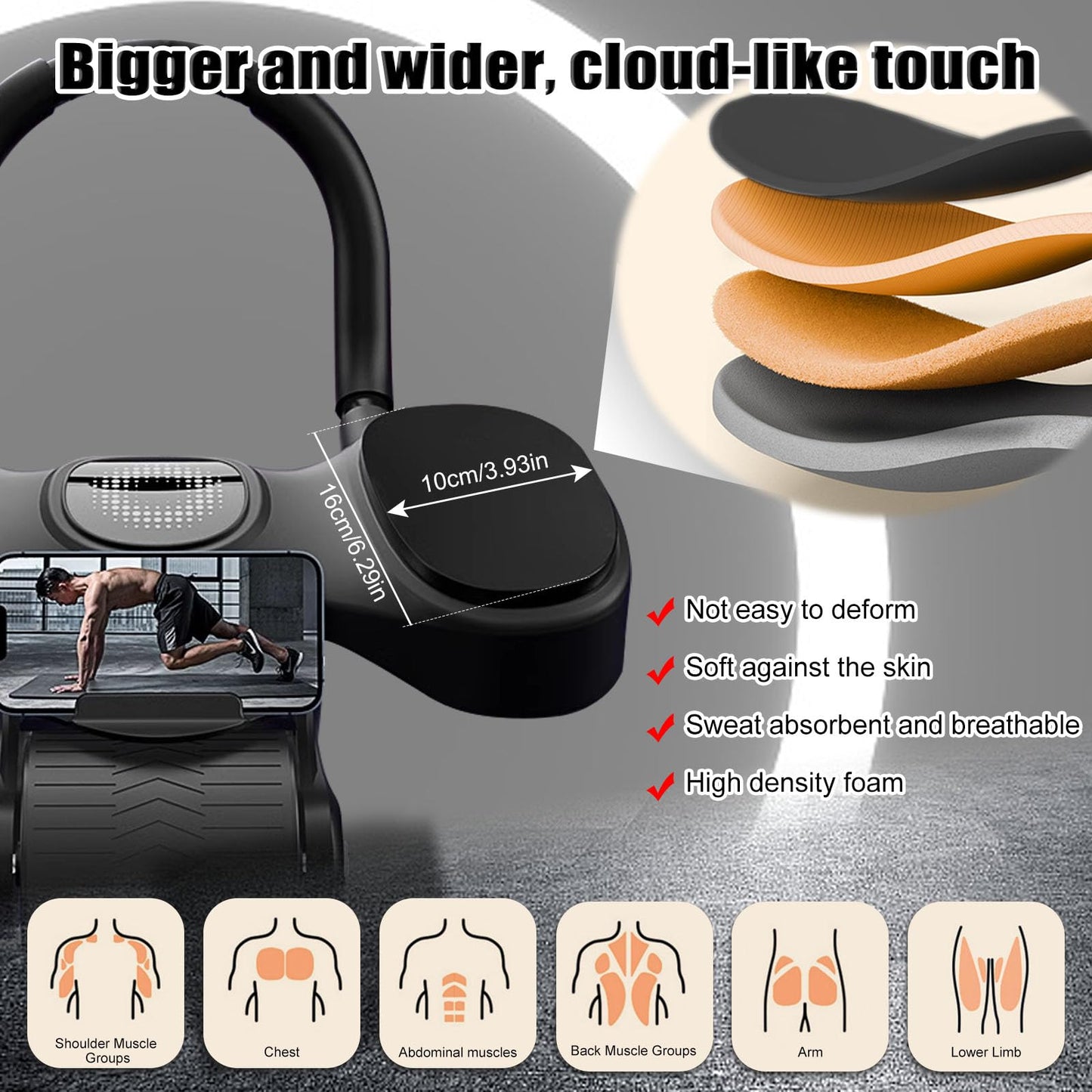 Rueda Abdominal de Rebote Automático, Rodillo de Rueda para Abdominales con Soporte de Codos, AB Roller Doble Rueda para Entrenador en Casa