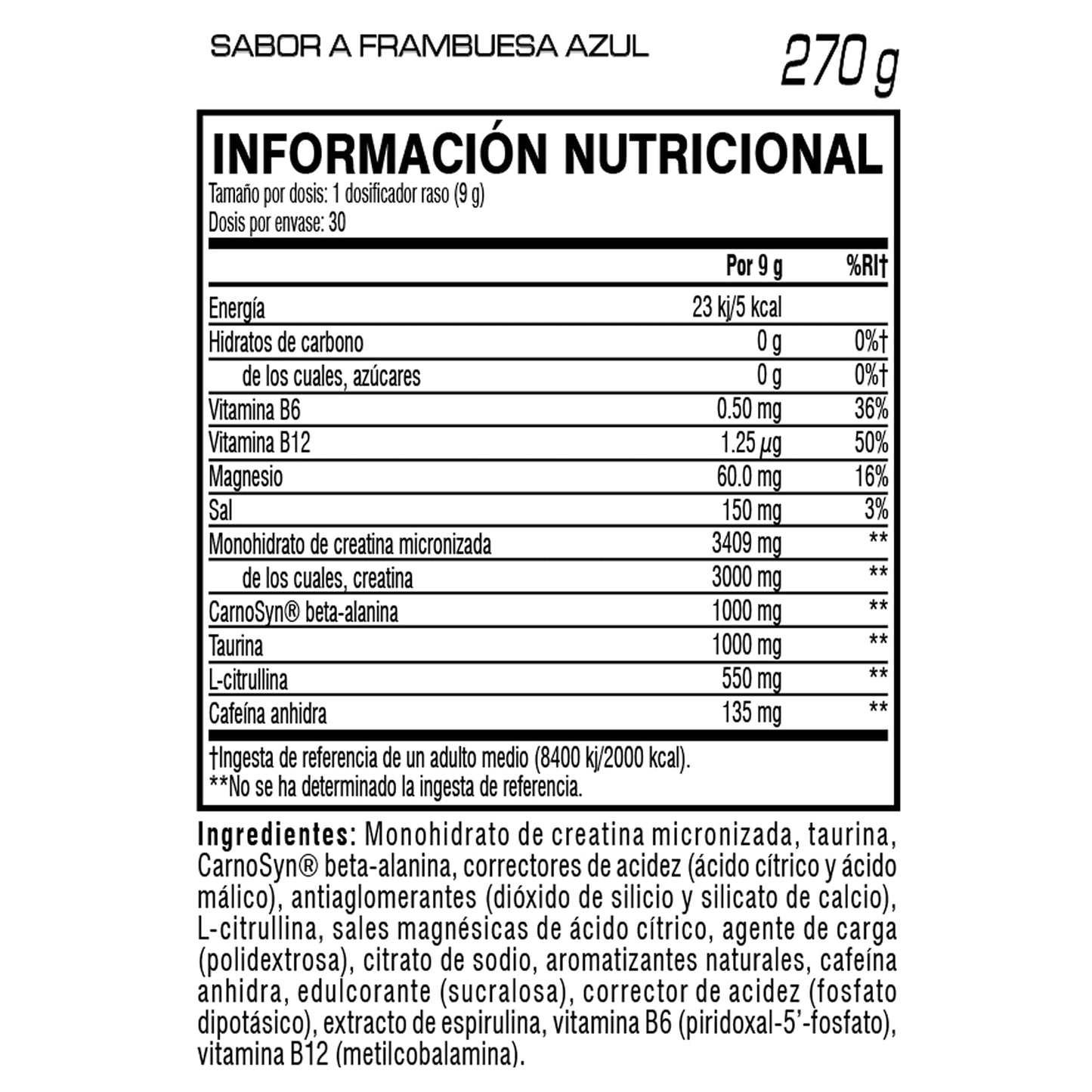 C4 Sport - Suplemento en polvo para preentrenamiento - Frambuesa azul | Bebida energética para antes de entrenar | 135 mg de cafeína + beta alanina + creatina | 30 raciones