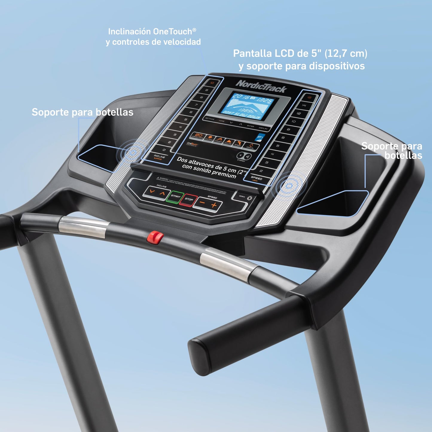 NordicTrack T Series: Cintas de correr óptimas para uso doméstico, Cinta para caminar con inclinación, Bluetooth habilitado, Capacidad de usuario de 137 kg