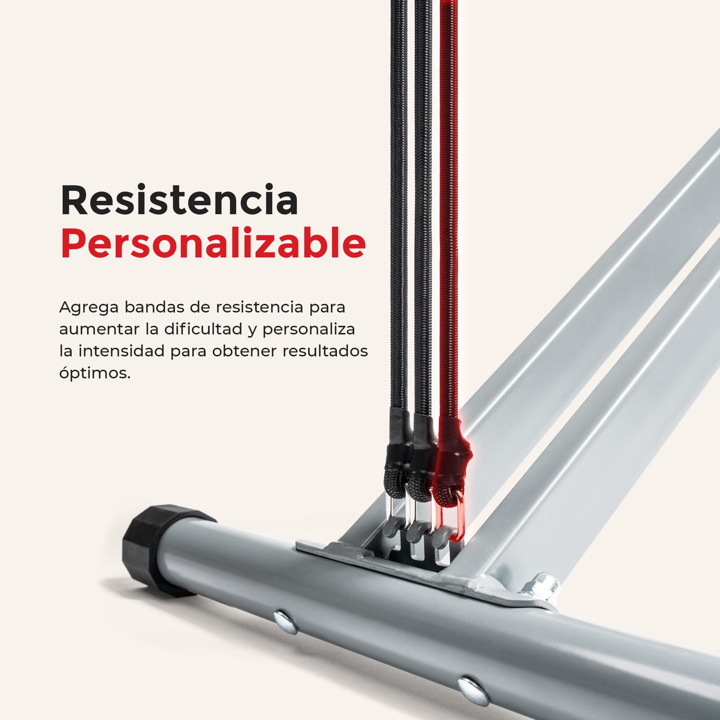 Sunny Health & Fitness Row-N-Ride Entrenador de Asistencia en Sentadillas para Entrenamiento de glúteos y piernas con Resistencia Ajustable - NO. 077S