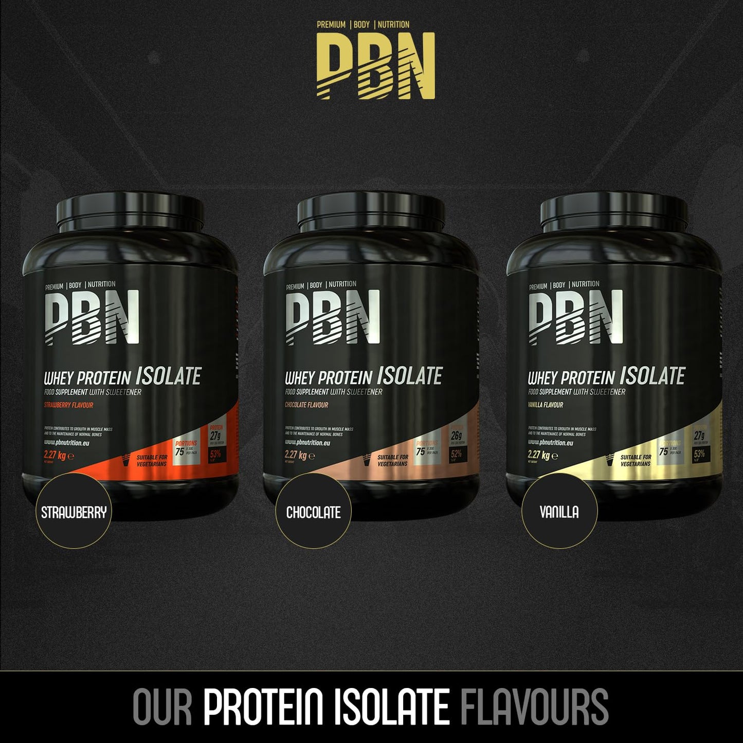 Premium Body Nutrition - Proteína de suero de leche en polvo, 2.27 kg (Paquete de 1), sabor Chocolate, sabor optimizado