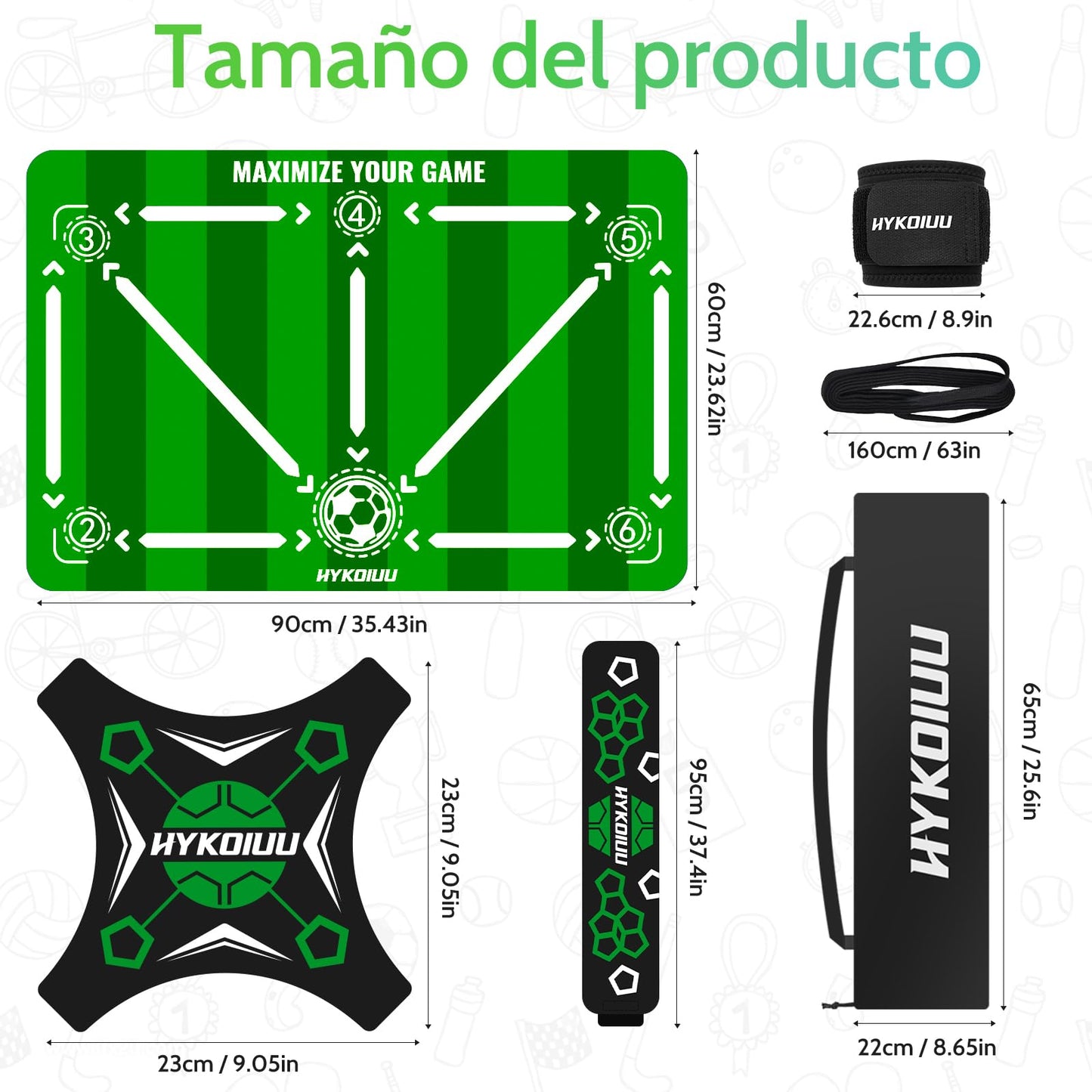 Alfombra Entrenamiento Futbol Con Kick Throw Trainer Didáctico 90x60cm Alfombra Futbol Entrenamiento Profesional – Tapete De Entrenamiento De Pasos, Manta De Campo De Esquinay Tapete De Fútbol