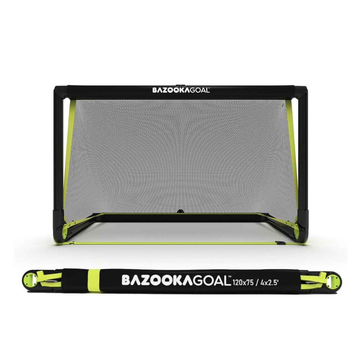 BazookaGoal Marco Sólido Original para Fútbol - Portería Mini Plegable para Niños y Adultos - Porta GOL Fácil de Montar y Estable (1,20 x 0,75 m)