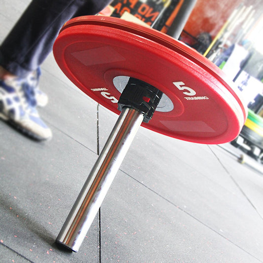 POWER GUIDANCE Abrazaderas Mancuerna para Barras Olímpica 50mm Cierres Barra Abrazaderas de Topes para Barras de Pesas con Bloqueo Cierre de sujeción rápida y Segura(1 par)