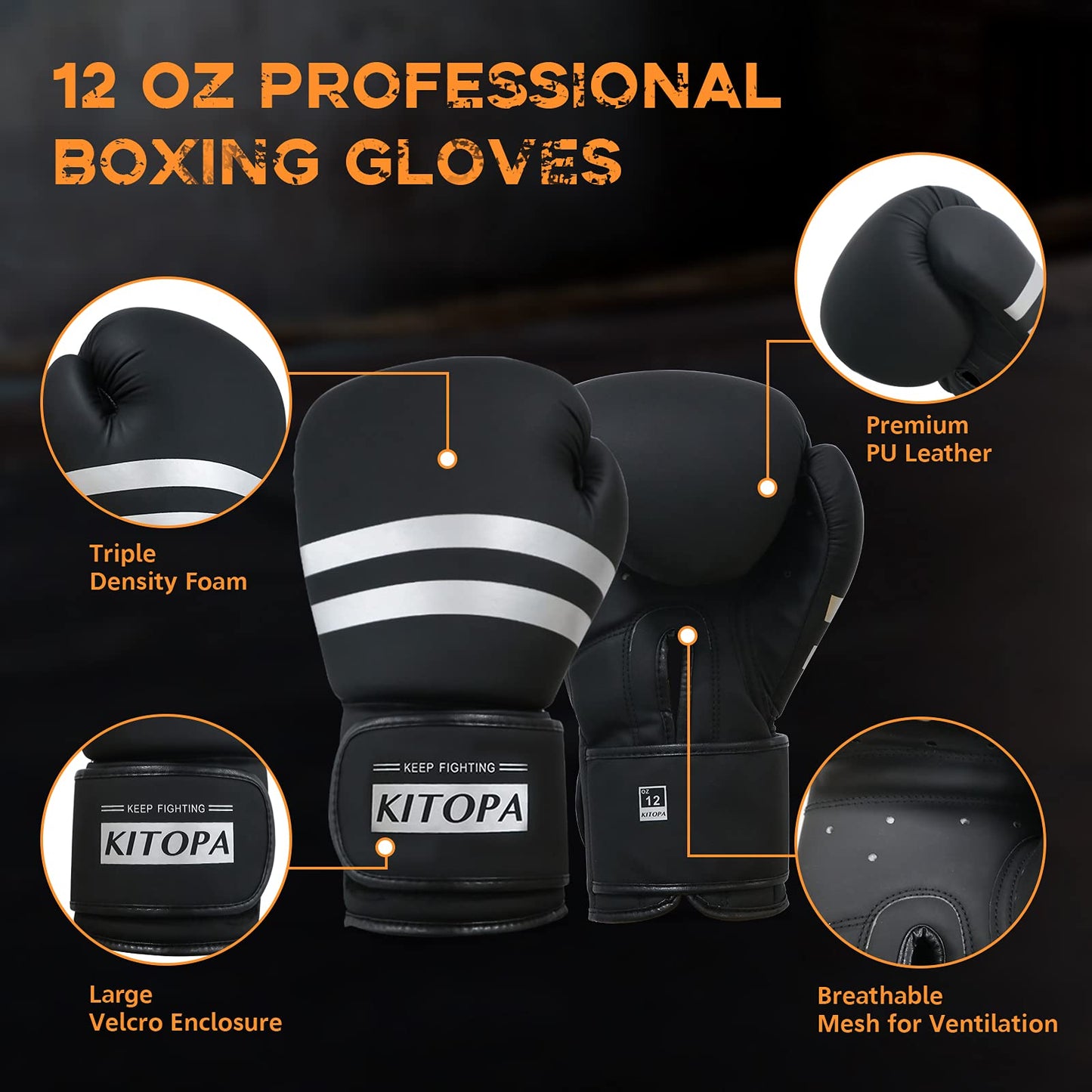 Kitopa Saco de Boxeo Autónomo con Guantes de Boxeo, Saco de Boxeo Pesado de 178cm con Soporte para Adultos Jóvenes Niños Resistente a los Desgarros, Recuperación Rápida, Base de Ventosa