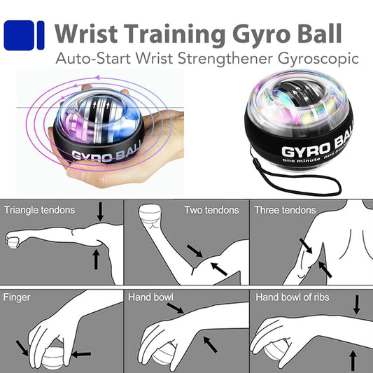 Hand Grip, Kit de Entrenamiento de Fuerza de Agarre con ejercitador de Manos, fortalecedor de Agarre, fortalecedor de Dedos,ejercitador de extensión Pelota antiestrés, Anillo de Agarre, gyro Ball