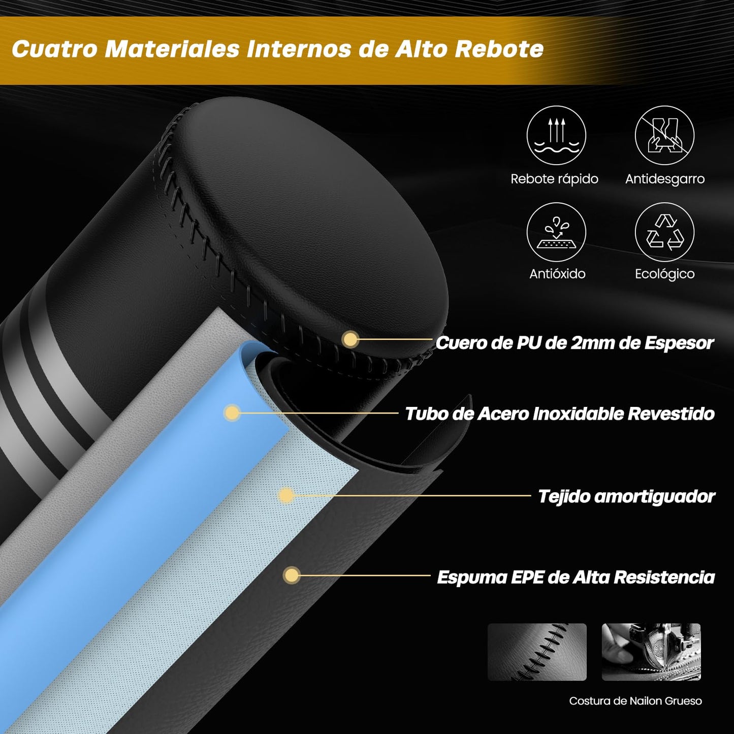 Dripex Saco de Boxeo de Pie para Adultos, Compañero de Boxeo de MMA, Entrenador de Boxeo, Resistente, con Base de Succión, Rellenable de Arena 80kg /Agua 60kg Aprox (con Protector)