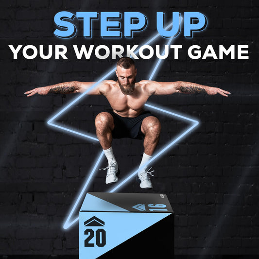 Yes4All 9PRY Caja pliométrica blanda unisex, 50,8 cm x 45,7 cm x 40,6 cm - 12 KG, caja pliométrica para entrenamiento de saltos, azul claro