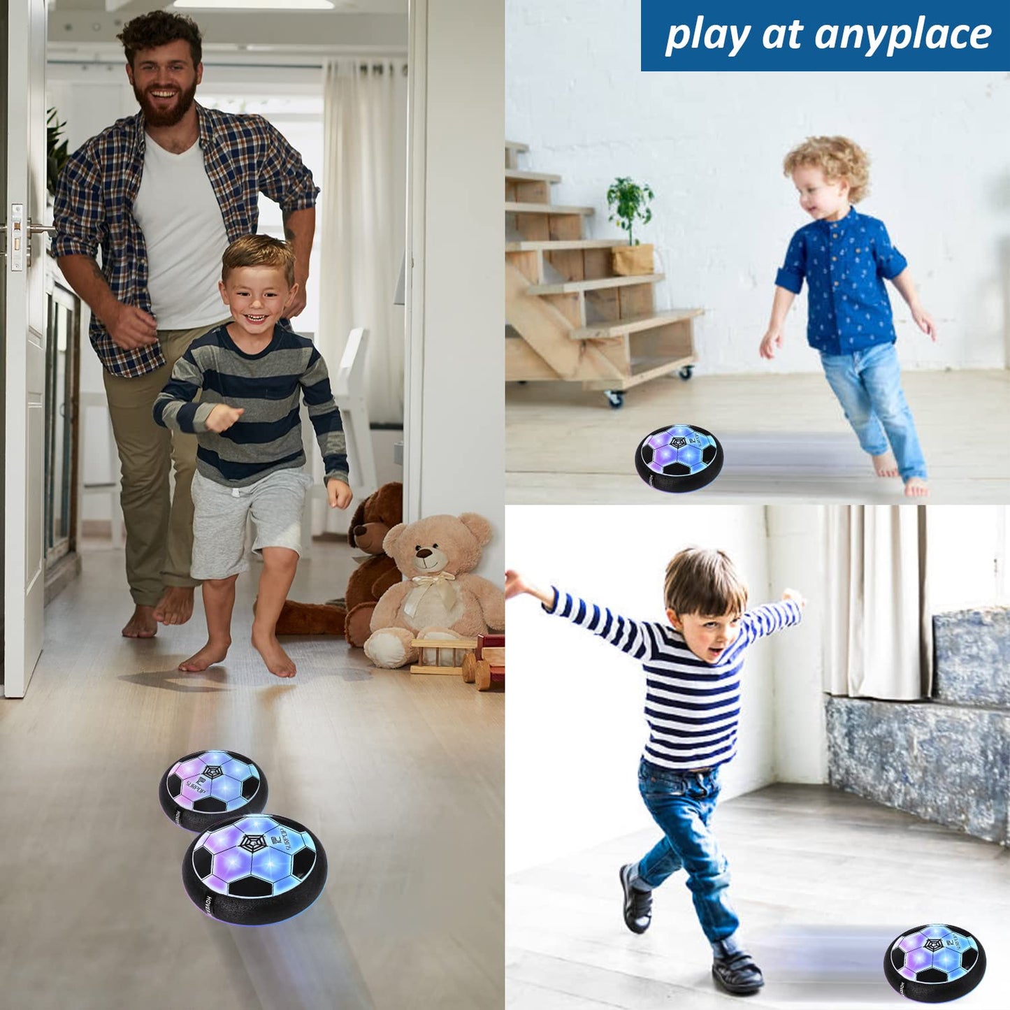 Global Park 2 Pcs Balon con Efecto Kicker Ball, Juegos Juguetes De Futbol Regalos para Niños 6 7 8 9 10 Años Regalo Navidad Cumpleaños Navidad