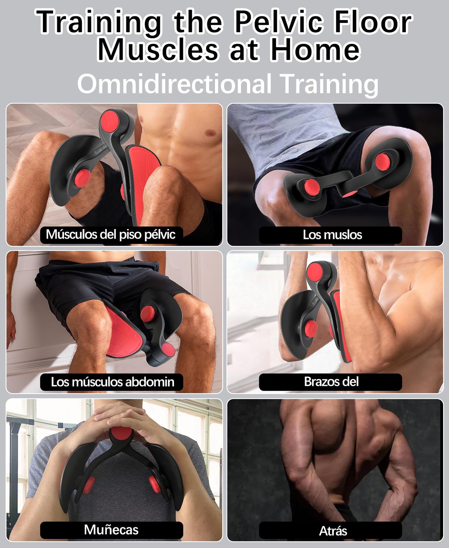 TINRIEF Ejercitador de Piernas Suelo Pelvico 16KG Ejercicio Gimnasio en Casa Maquina Multifuncion Musculacion Deporte Fitness Gluteos Kegel Fortalecedor Tronco Propioceptivo Abdominales (Negro)