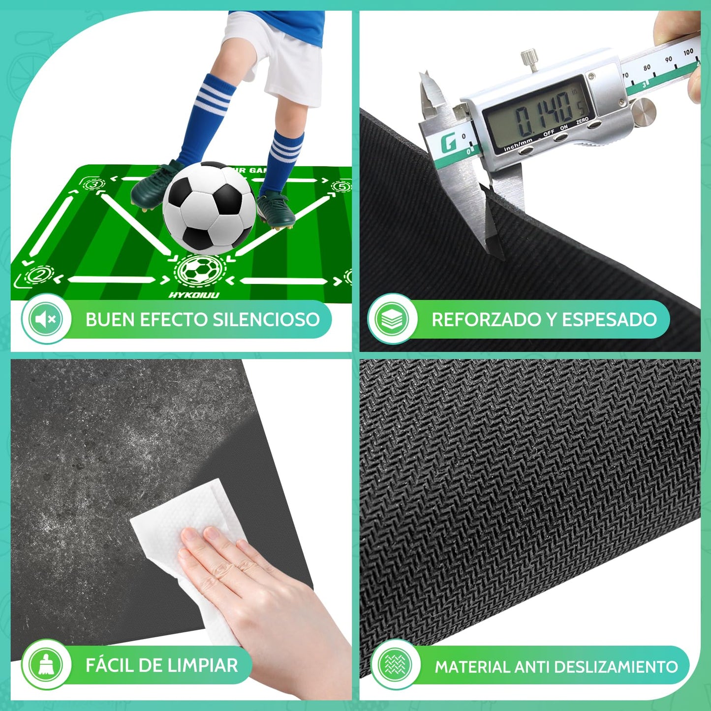 Alfombra Entrenamiento Futbol Con Kick Throw Trainer Didáctico 90x60cm Alfombra Futbol Entrenamiento Profesional – Tapete De Entrenamiento De Pasos, Manta De Campo De Esquinay Tapete De Fútbol