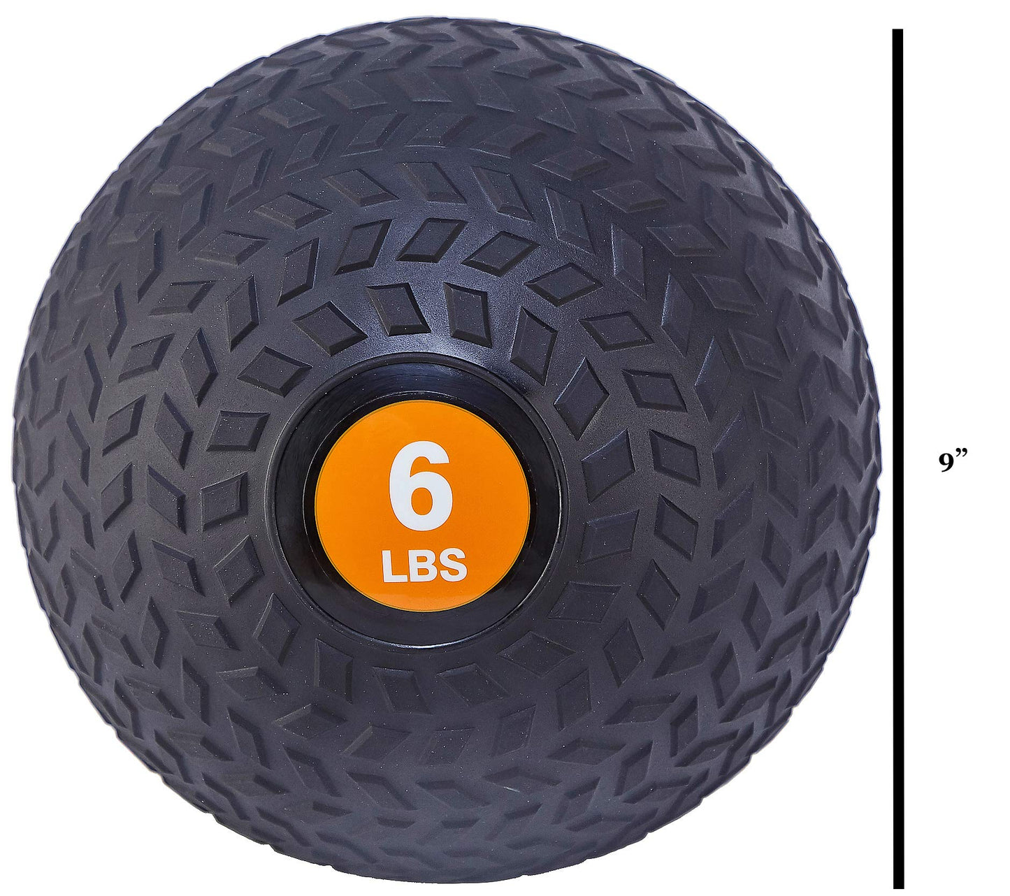 Signature Fitness Balón medicinal con peso para ejercicio de entrenamiento, pelota de pared y pelota de golpe, pelota de golpe de 6 libras