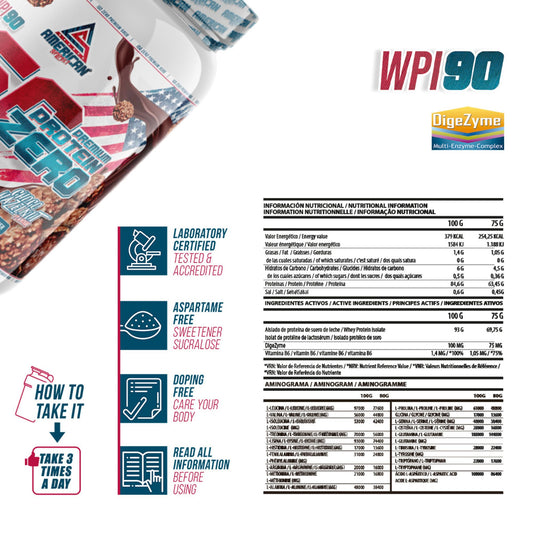 AS American Suplement | Premium Iso Zero 2 kg | Chocolate | Proteína de Suero de Leche | Ayuda a Aumentar tu Masa Muscular | Bajo en Carbohidratos | 0% Azúcares… (2 kg, Bombón Choco Avellana)