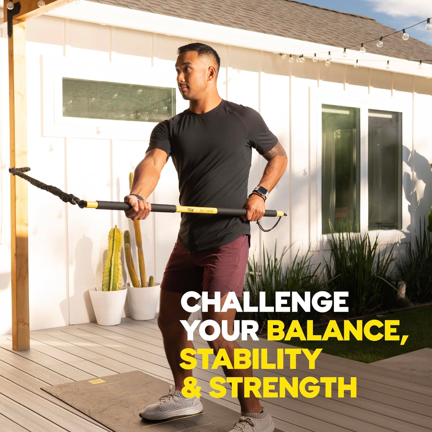 Entrenamiento TRX - SOGA de Resistencia Media para Sistema de Entrenamiento Rip, Resistencia estándar de Nivel Principiante en el Entrenamiento Rip TRX