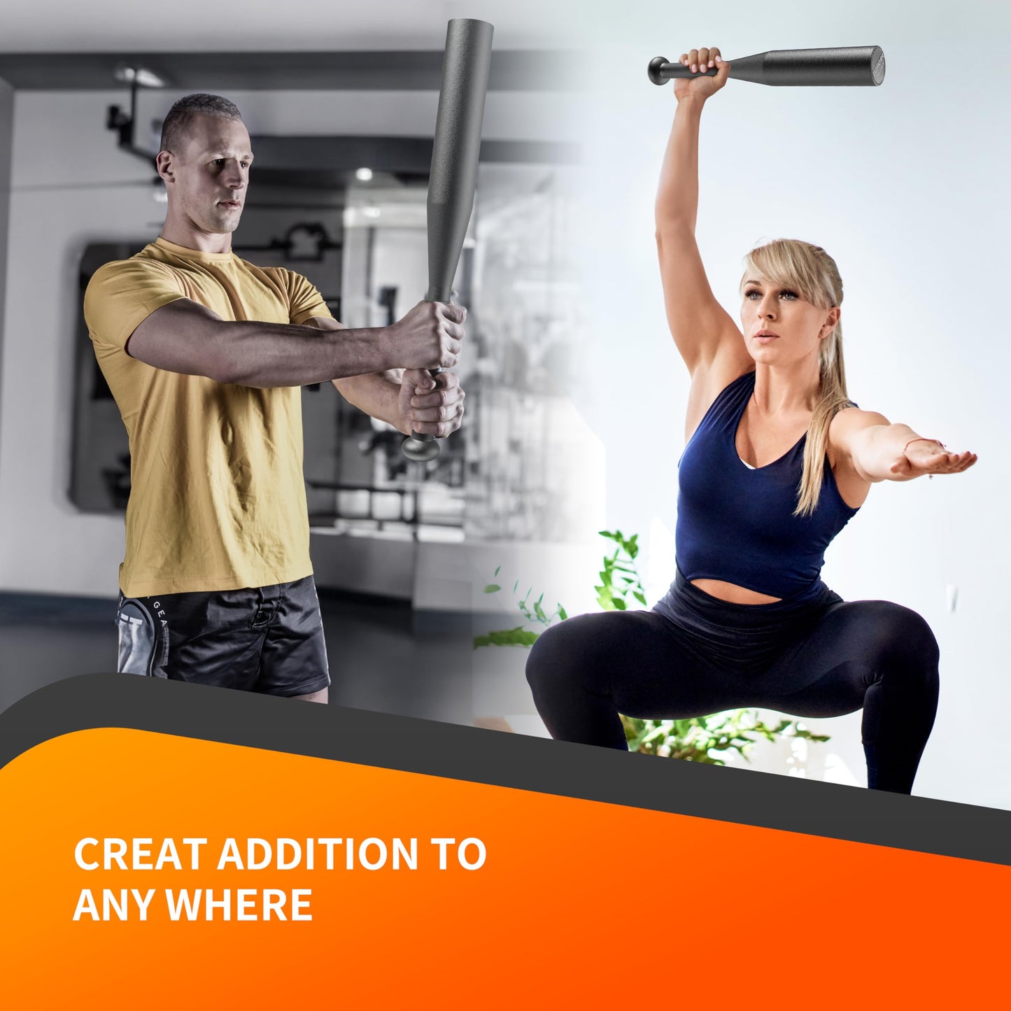 PROIRON Mace Bell de Acero, Mace Bell para Entrenamiento de Fuerza, Entrenamiento de Hombros, empuñaduras y antebrazos, paramusculación Hombros Brazos y Manos, Ejercicios pendulares, Swing 5LB/2.26KG