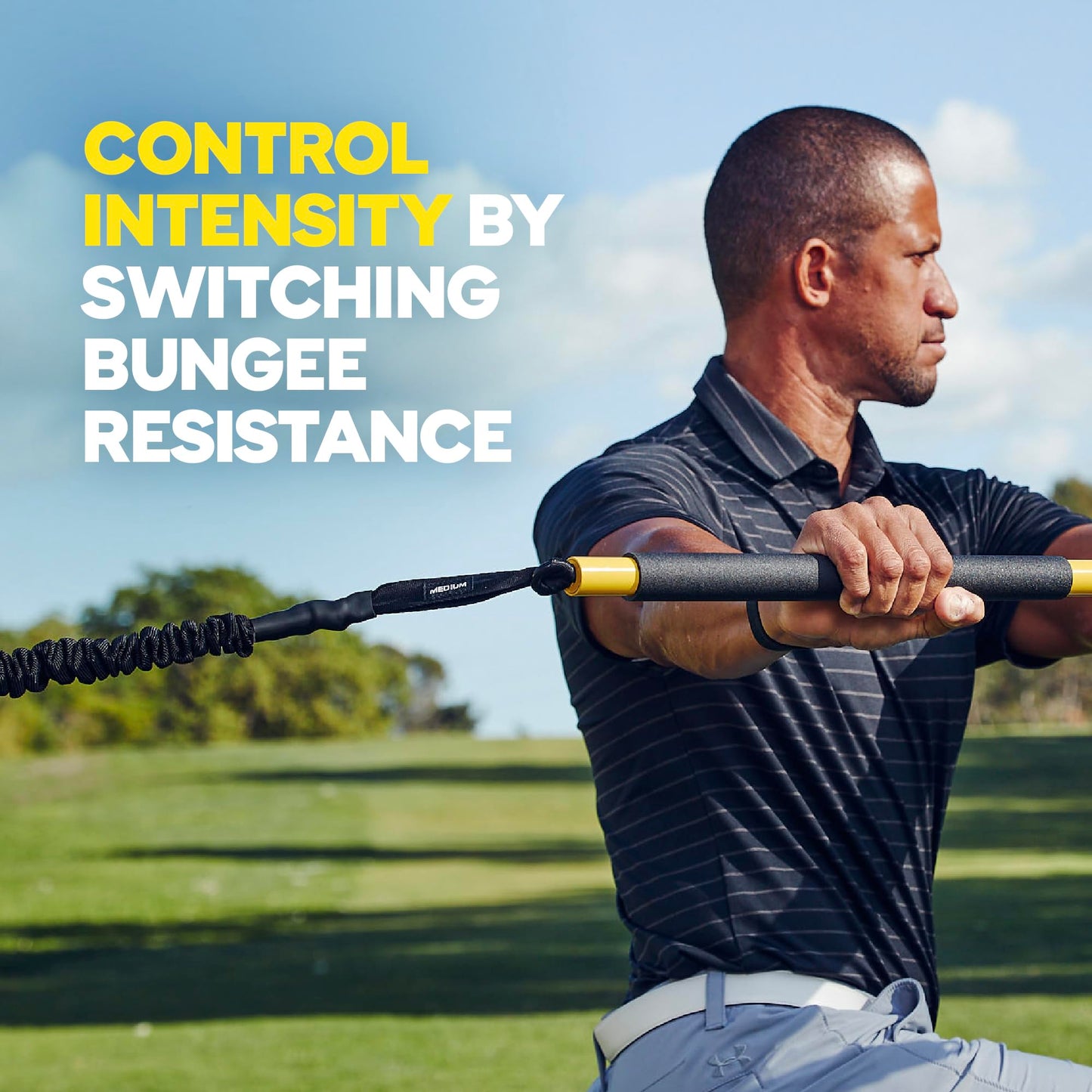 Entrenamiento TRX - SOGA de Resistencia Media para Sistema de Entrenamiento Rip, Resistencia estándar de Nivel Principiante en el Entrenamiento Rip TRX