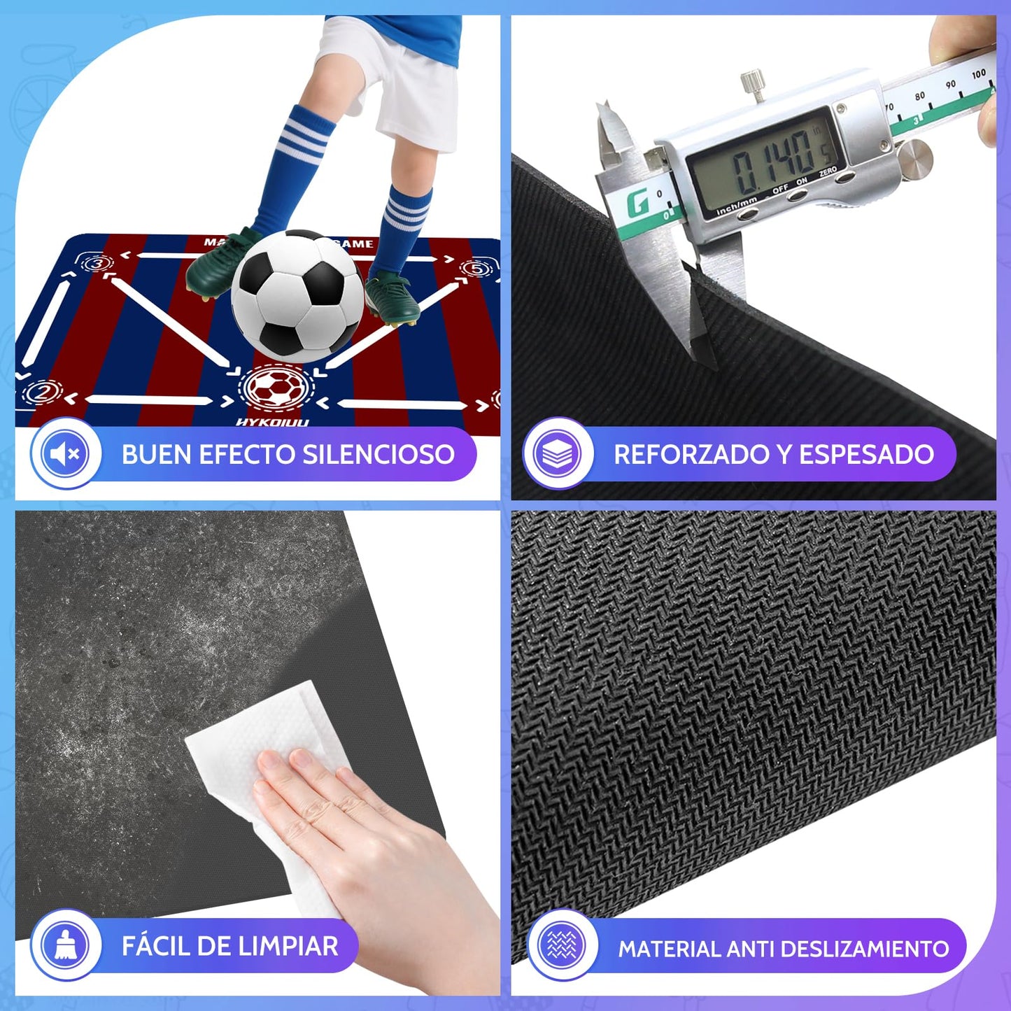 Alfombra Entrenamiento Futbol Con Kick Throw Trainer Didáctico 90x60cm Alfombra Futbol Entrenamiento Profesional – Tapete De Entrenamiento De Pasos, Manta De Campo De Esquinay Tapete De Fútbol