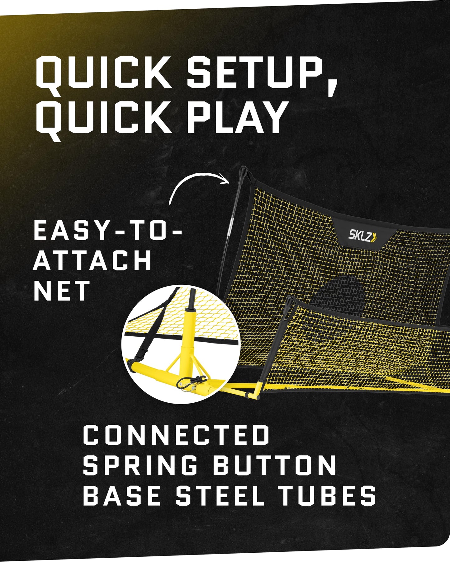 Sklz Quickster Soccer Trainer Entrenador de Fútbol, Unisex-Adult, Negro, Talla Única