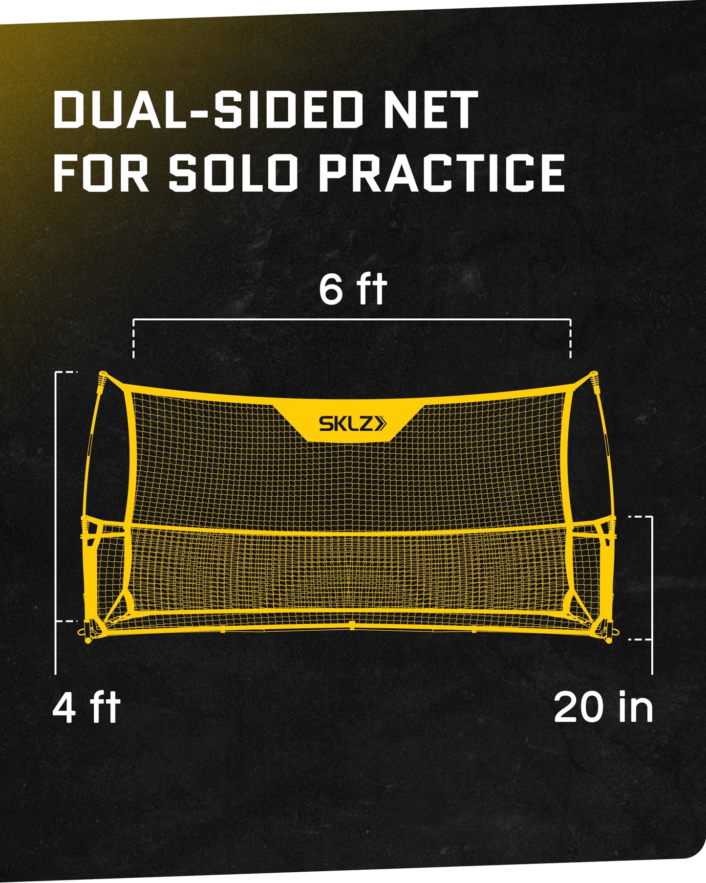 Sklz Quickster Soccer Trainer Entrenador de Fútbol, Unisex-Adult, Negro, Talla Única
