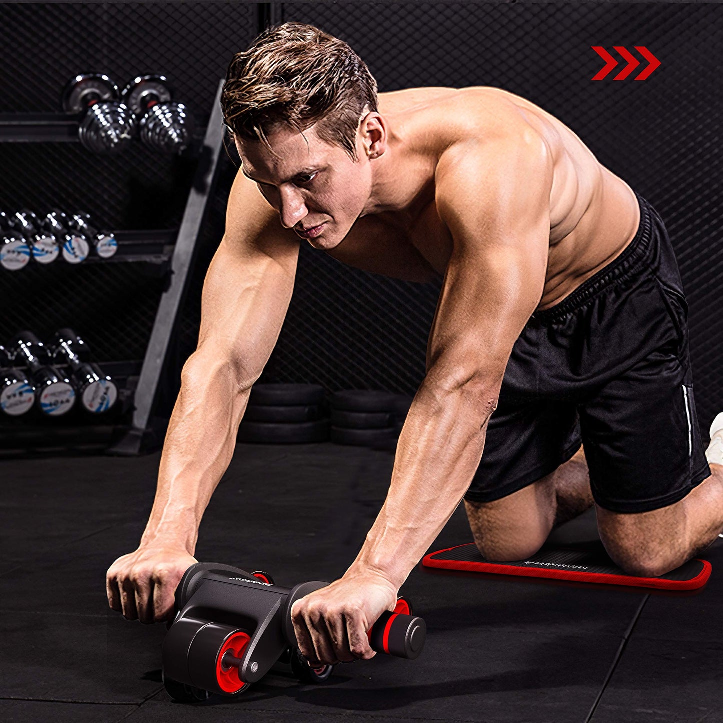 PROIRON Rueda Abdominales - Rueda Abdominales Principiante, Rodillo Abdominales Fitness para Entrenamiento Muscular Fitness Ejercicio en Casa Gimnasio