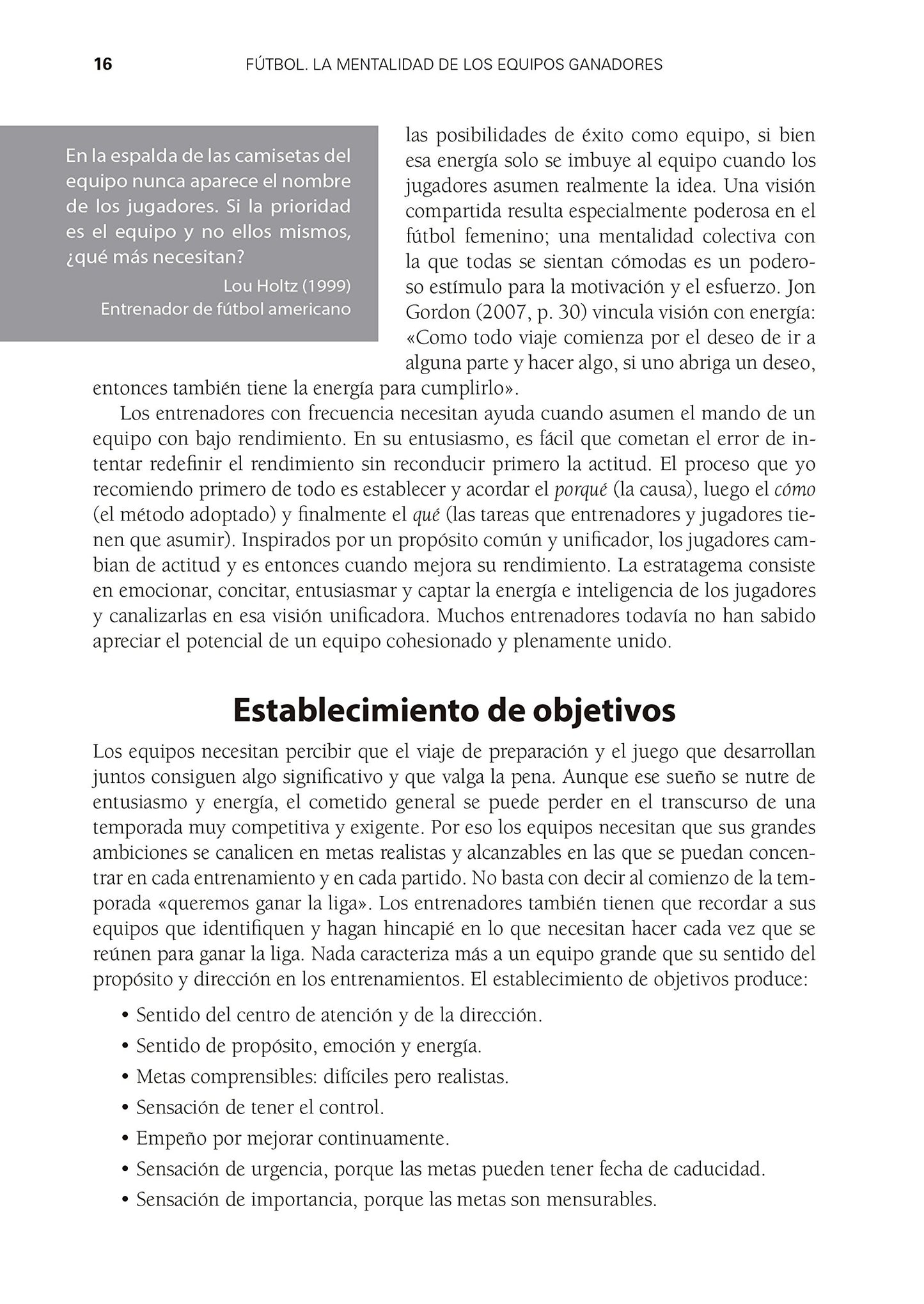 Fútbol. La mentalidad de los equipos ganadores (SIN COLECCION)