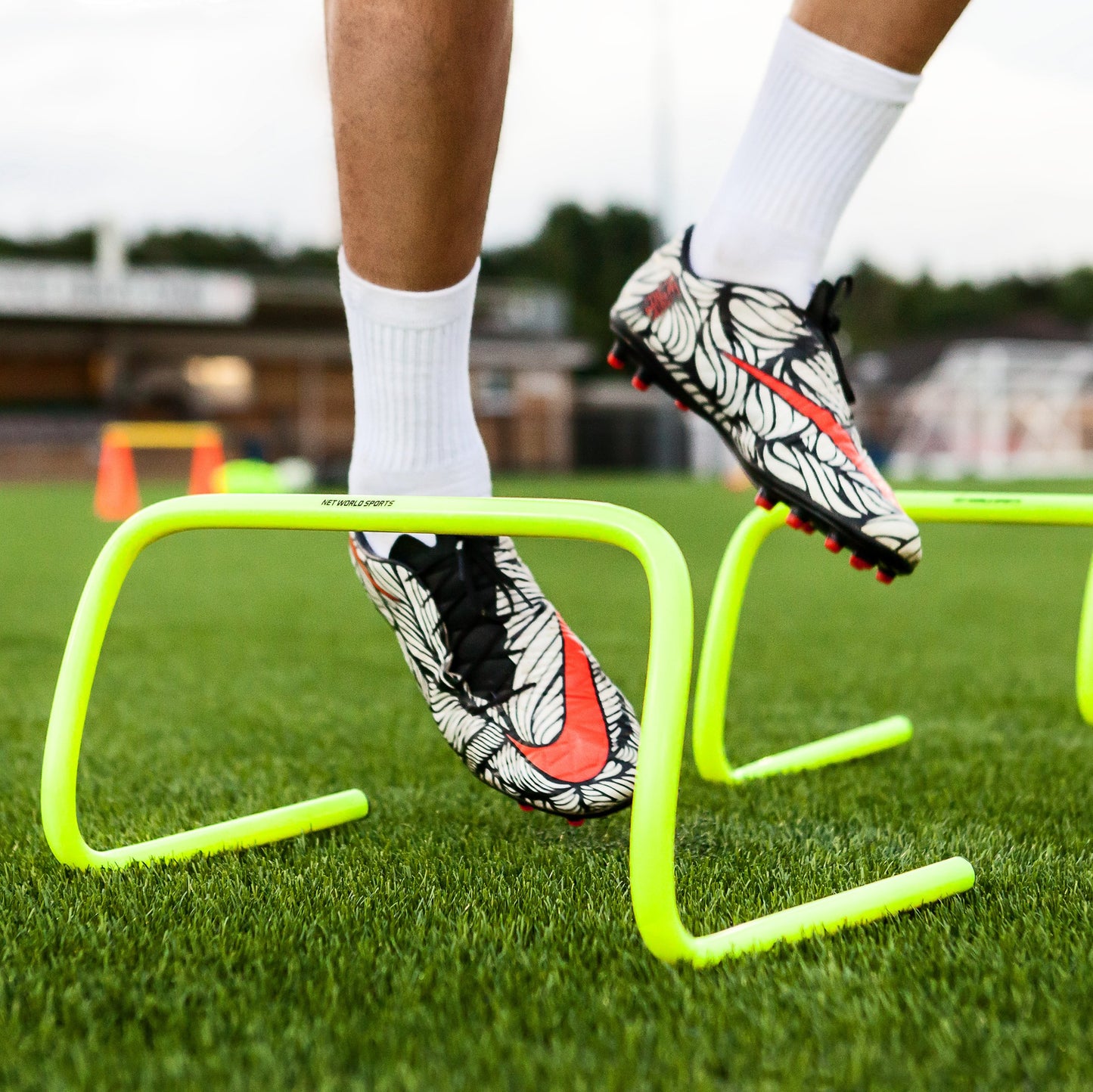 Net World Sports Forza Agilidad Vallas | Pack de 6 Vallas de Entrenamiento | Tres Alturas Diferentes Disponibles (6")