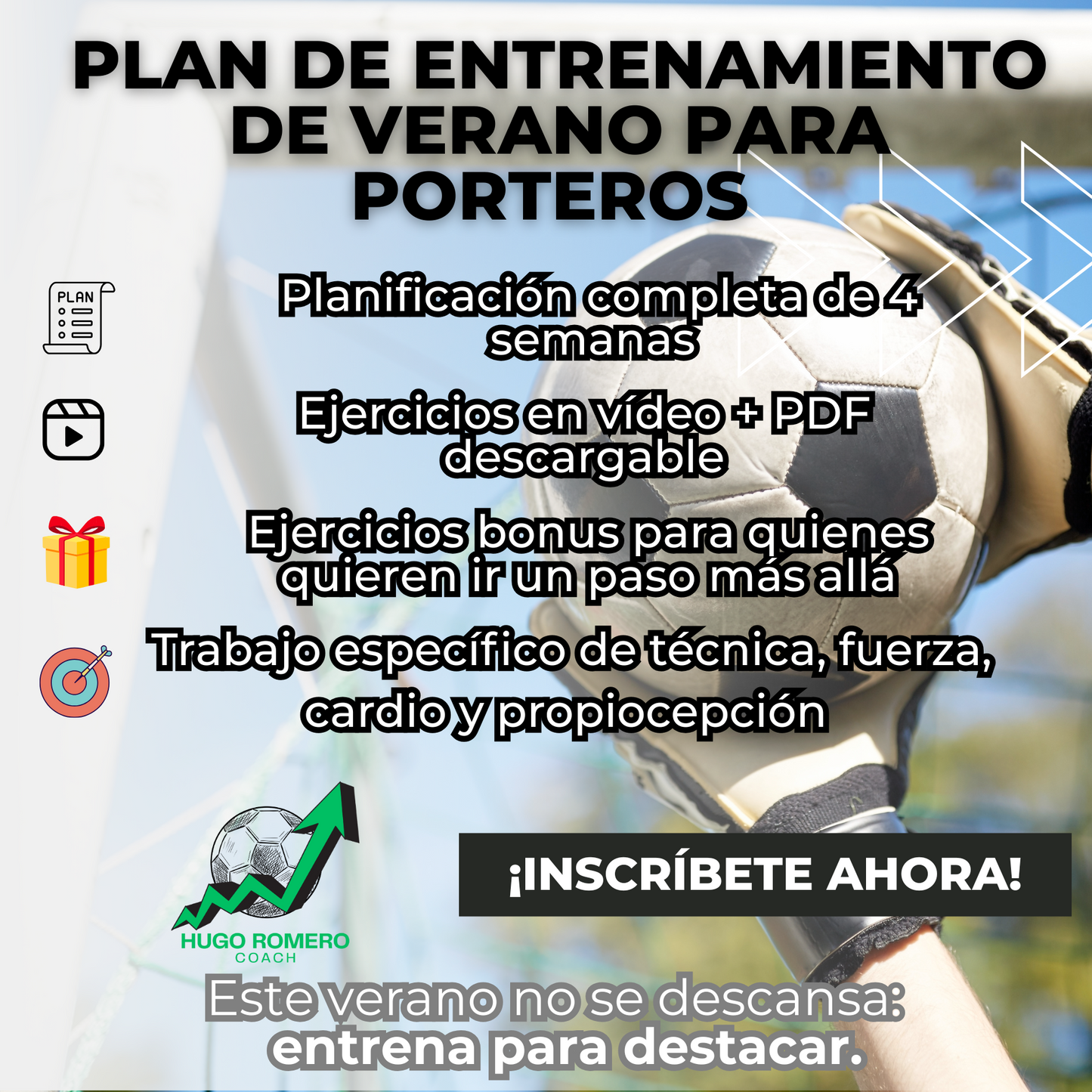 Plan de Entrenamiento de Verano para Porteros