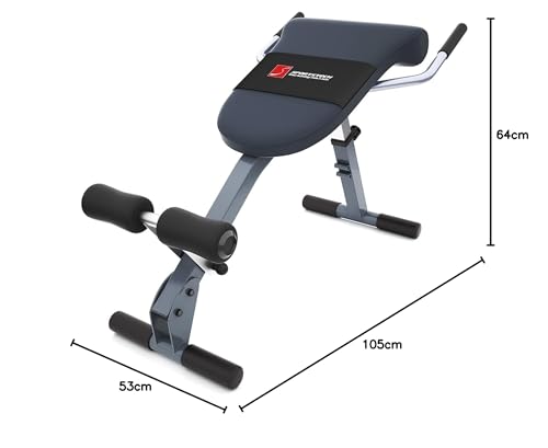 SPORTSTECH BRT200 Entrenador de Espalda y Abdomen 3en1 Patentado propio con innovador diseño antideslizante; Plegable; Multifuncional con acolchado ergonómico; Plegado fácil. (BRT200)