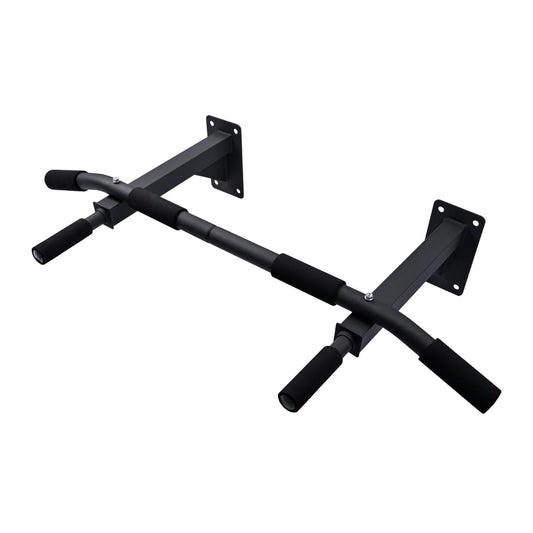 T-LoVendo Barra de Dominadas para Pared. Crossfit. Pull-up bar. Con Tornillos incluidos. Soporta hasta 140kg. Gimnasio en Casa. Ejercicios para biceps, espalda, dorsales, hombros. Negra. Calidad.