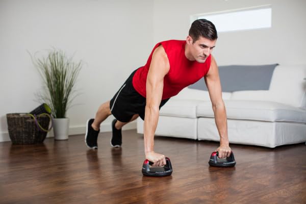 Perfect Fitness V2 Soporte para Flexiones, Color Negro, Talla única, Unisex Adulto