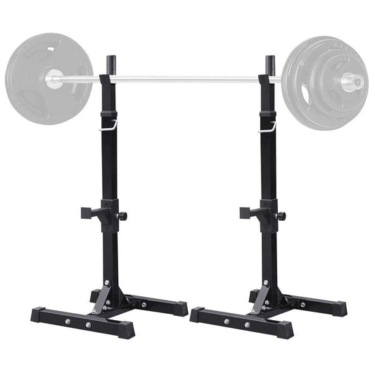 Yaheetech Soporte para Pesas Sentadillas Soporte Barra Pesas Barra Pesas Musculacion Estante Barra Levantamiento Gimnasio Ajustable MAX 250 KG