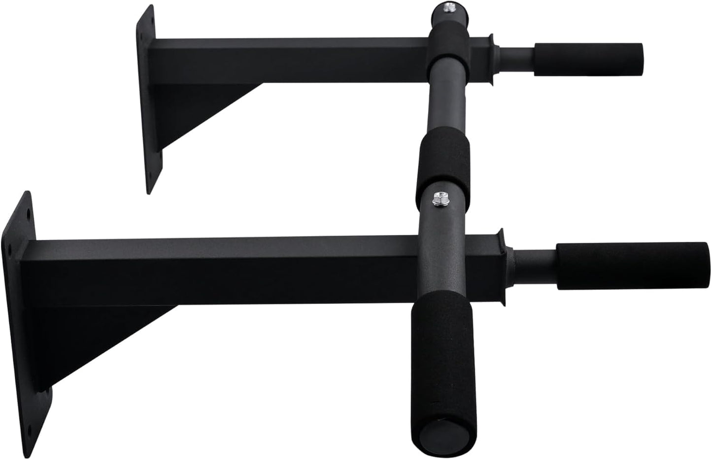 T-LoVendo Barra de Dominadas para Pared. Crossfit. Pull-up bar. Con Tornillos incluidos. Soporta hasta 140kg. Gimnasio en Casa. Ejercicios para biceps, espalda, dorsales, hombros. Negra. Calidad.
